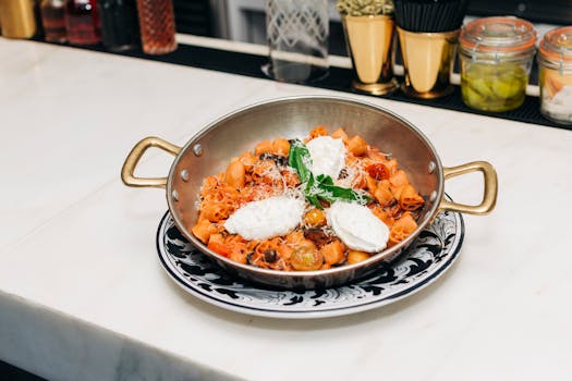 Rigatoni ao Molho de Abóbora